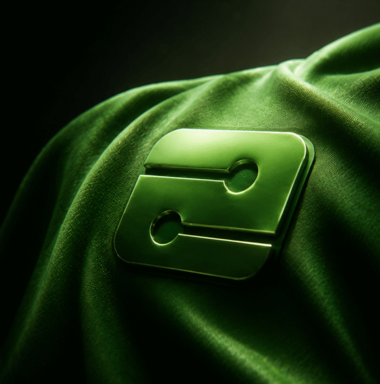 Trizo logo shine on cape