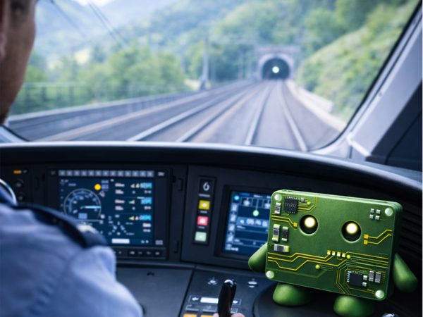 Trizo mascot sat in a powertrain