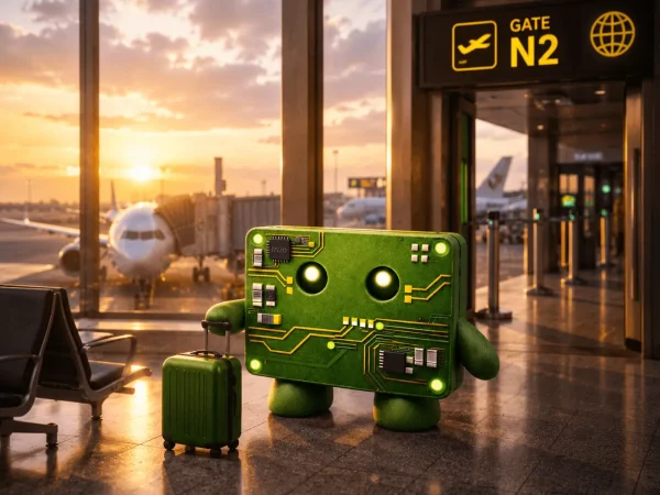 mascot at airport